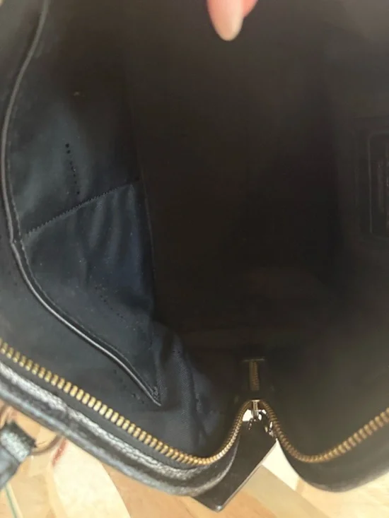 Coach Black Pebbled Leather Satchel with Detachable Strap - Picture 12 of 16